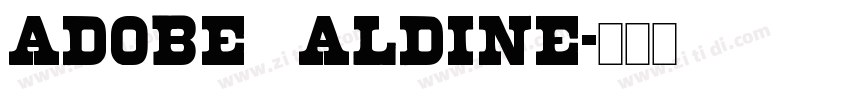 Adobe Aldine字体转换